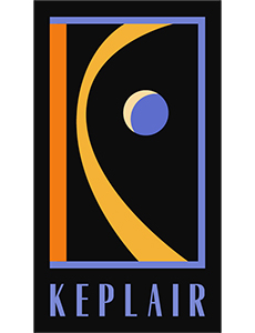 KEPLAIR logo of a K and an eye